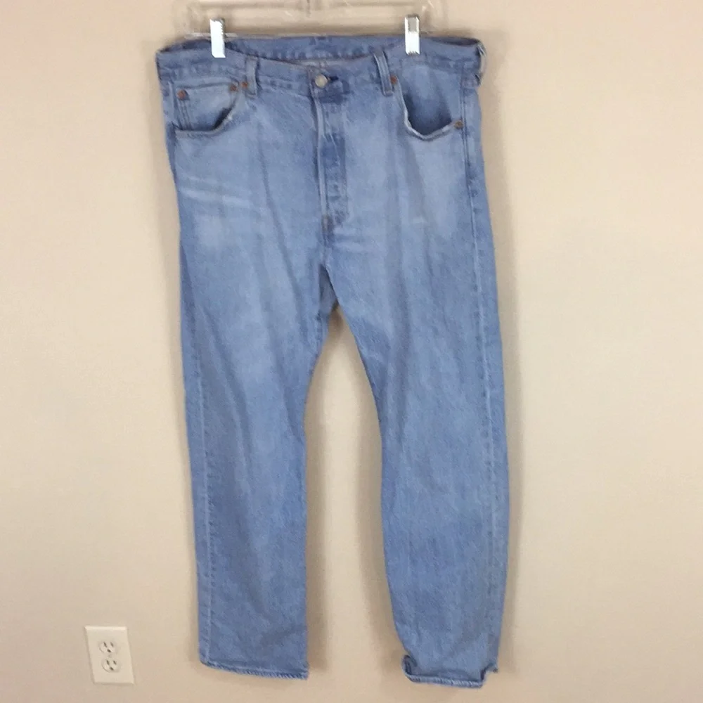 Levi’s 501 Button Fly Red Tab Straight Leg Jeans Broken In just right 36x30